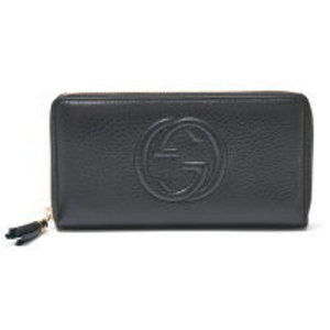 Gucci Soho Zip Wallet Leather Black